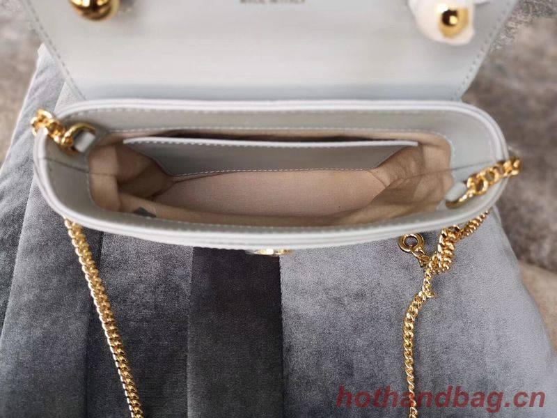 Chloe Small Aby Lock Chain Bag in Embossed Lizard Effect on Calfskin & Goatskin 3S035 Light Blue Chloe Small Aby Lock Chain Bag in Embossed Lizard Effect on Calfskin & Goatskin 3S035 Light Blue