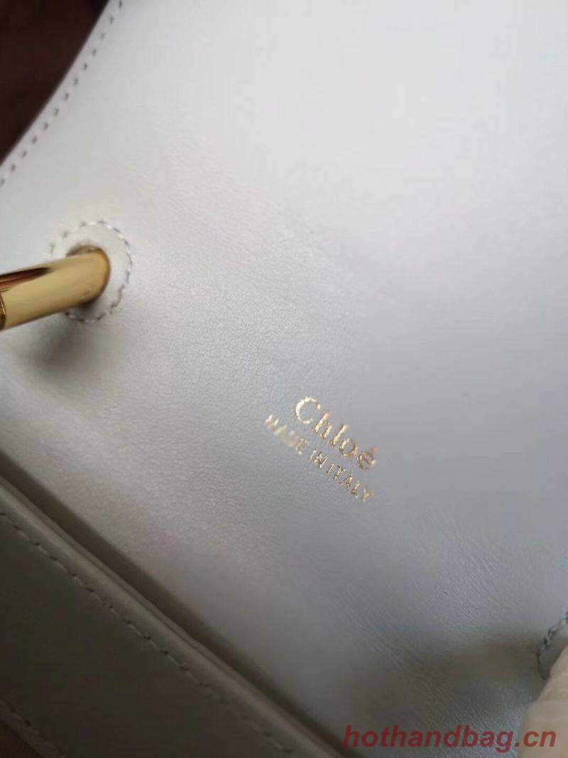 Chloe Small Aby Lock Chain Bag in Embossed Lizard Effect on Calfskin & Goatskin 3S035 Light Blue Chloe Small Aby Lock Chain Bag in Embossed Lizard Effect on Calfskin & Goatskin 3S035 Light Blue