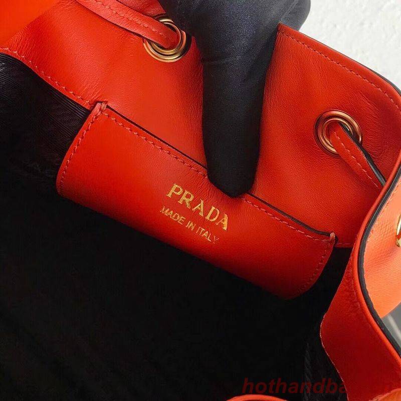 Prada Galleria Saffiano Leather Bag 1BE032 Orange Prada Galleria Saffiano Leather Bag 1BE032 Orange