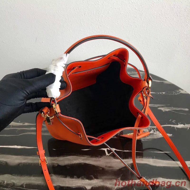 Prada Galleria Saffiano Leather Bag 1BE032 Orange Prada Galleria Saffiano Leather Bag 1BE032 Orange