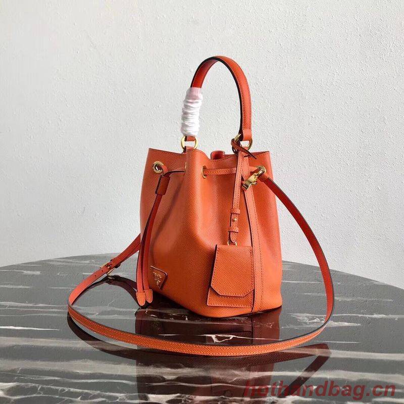 Prada Galleria Saffiano Leather Bag 1BE032 Orange Prada Galleria Saffiano Leather Bag 1BE032 Orange