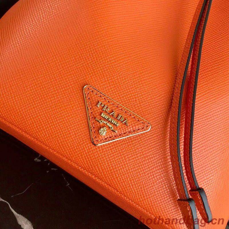 Prada Galleria Saffiano Leather Bag 1BE032 Orange Prada Galleria Saffiano Leather Bag 1BE032 Orange