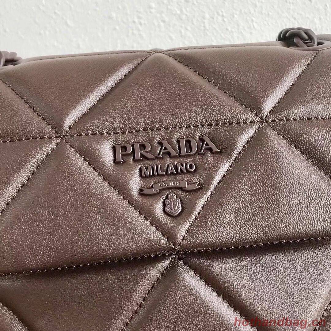 Small Prada Spectrum shoulder bag 1BD233 Dark Brown Small Prada Spectrum shoulder bag 1BD233 Dark Brown