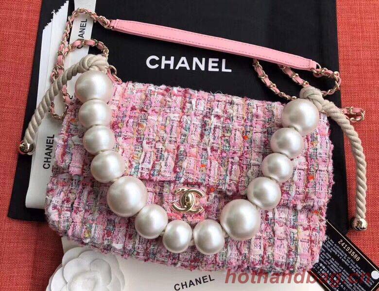 Chanel Original Pearl Shoulder Strap Bag A1112 Pink Chanel Original Pearl Shoulder Strap Bag A1112 Pink