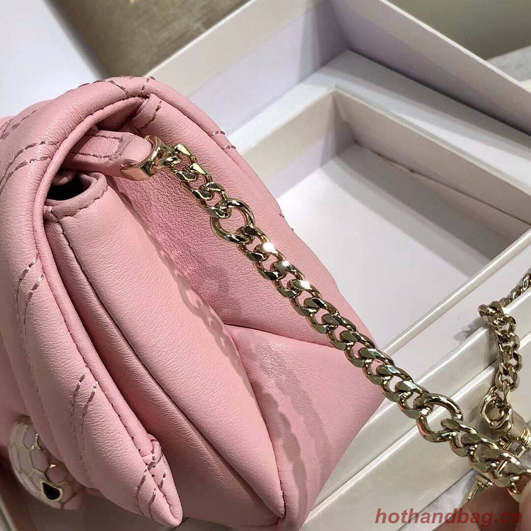 BVLGARI Shoulder Bag Calfskin Leather B288760 pink BVLGARI Shoulder Bag Calfskin Leather B288760 pink