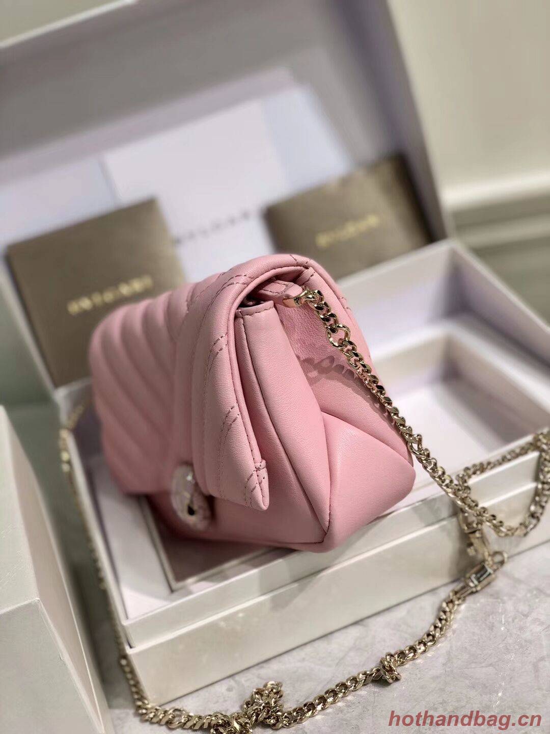 BVLGARI Shoulder Bag Calfskin Leather B288760 pink BVLGARI Shoulder Bag Calfskin Leather B288760 pink