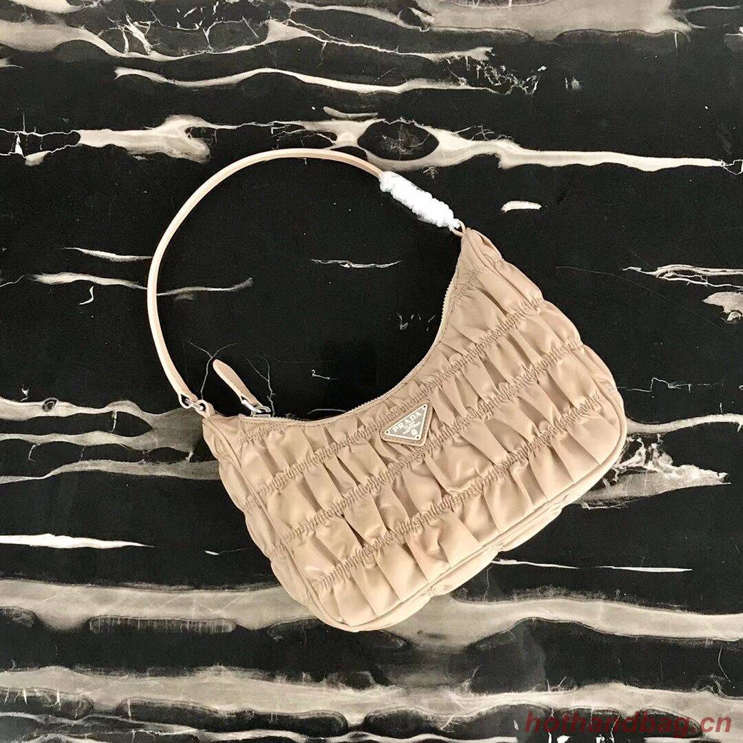 Prada Nylon and Saffiano leather mini bag 1NE204 Apricot Prada Nylon and Saffiano leather mini bag 1NE204 Apricot