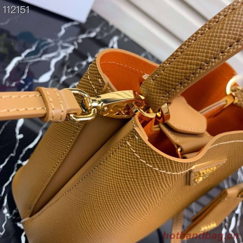 Prada Panier small Original Saffiano Bag 1BA217 Brown Prada Panier small Original Saffiano Bag 1BA217 Brown