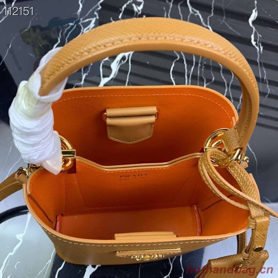Prada Panier small Original Saffiano Bag 1BA217 Brown Prada Panier small Original Saffiano Bag 1BA217 Brown