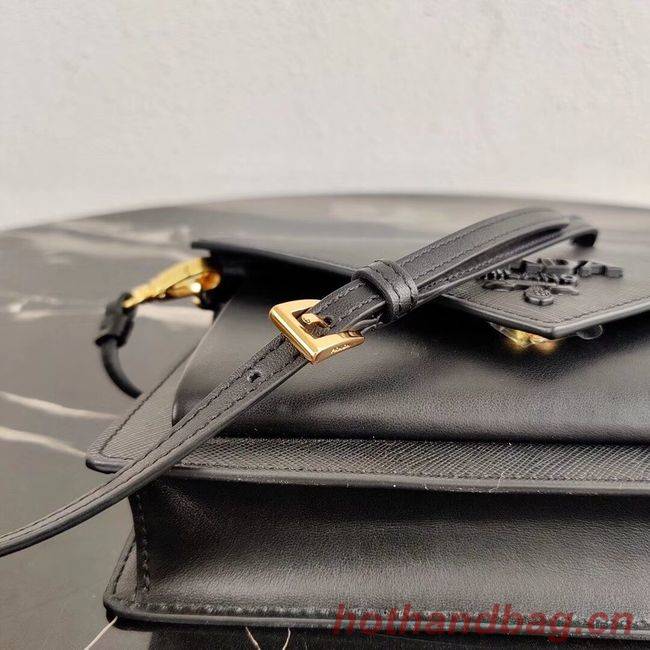 Prada Saffiano leather mini-bag 1BP020 black Prada Saffiano leather mini-bag 1BP020 black