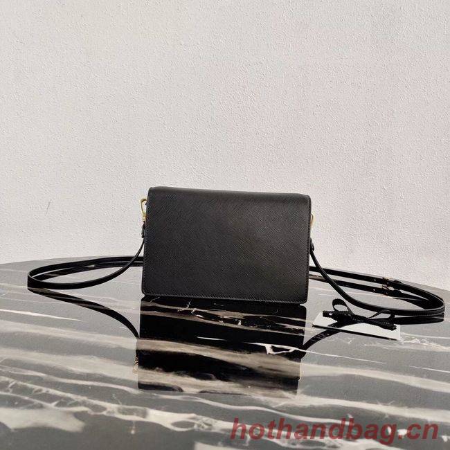 Prada Saffiano leather mini-bag 1BP020 black Prada Saffiano leather mini-bag 1BP020 black