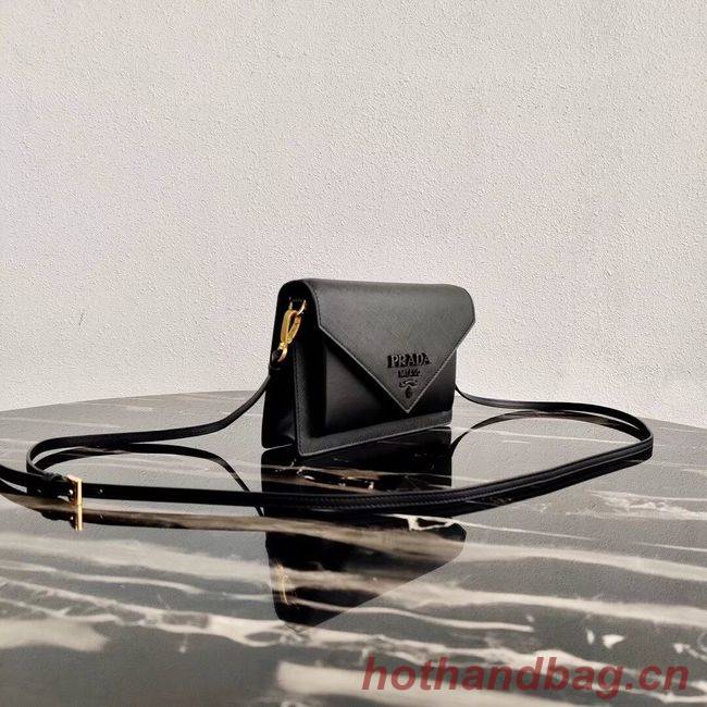 Prada Saffiano leather mini-bag 1BP020 black Prada Saffiano leather mini-bag 1BP020 black