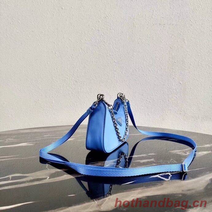 Prada Re-Edition nylon mini shoulder bag 1TT122 blue Prada Re-Edition nylon mini shoulder bag 1TT122 blue