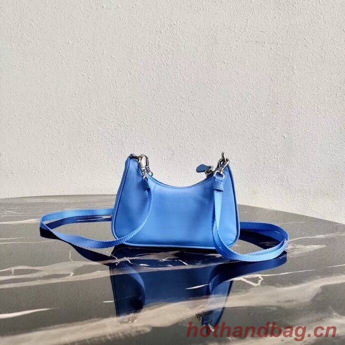 Prada Re-Edition nylon mini shoulder bag 1TT122 blue Prada Re-Edition nylon mini shoulder bag 1TT122 blue