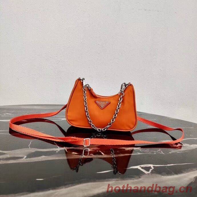Prada Re-Edition nylon mini shoulder bag 1TT122 orange Prada Re-Edition nylon mini shoulder bag 1TT122 orange
