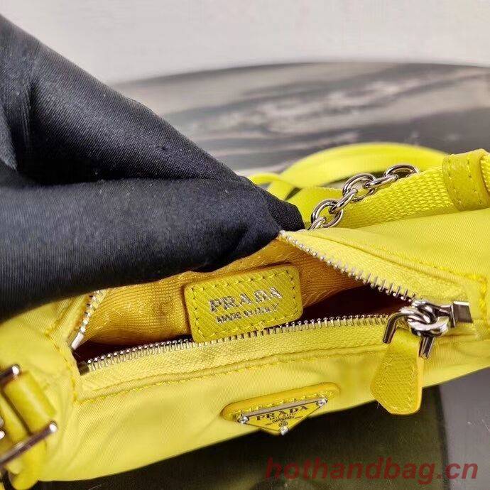 Prada Re-Edition nylon mini shoulder bag 1TT122 yellow Prada Re-Edition nylon mini shoulder bag 1TT122 yellow