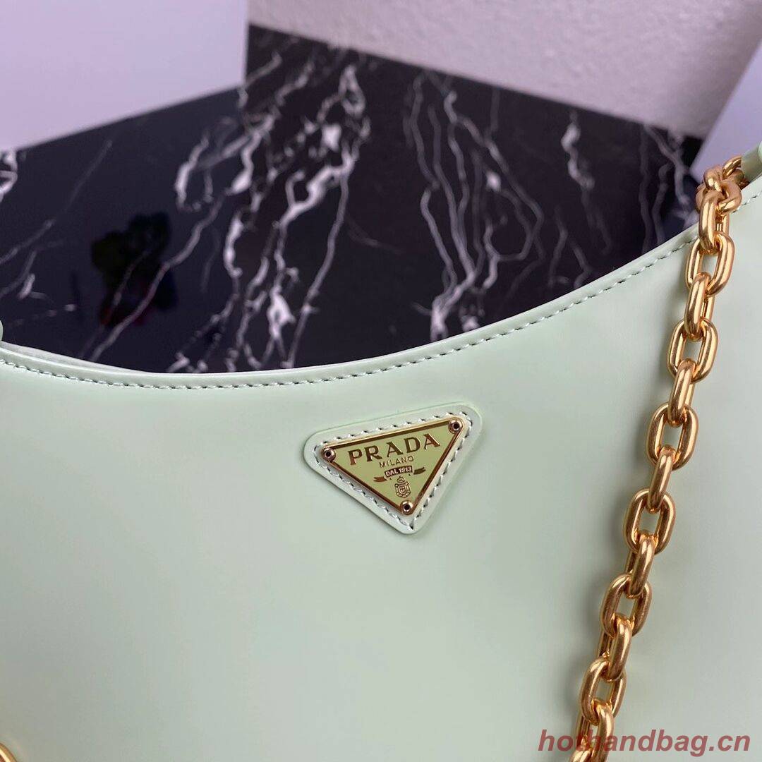 Prada Saffiano leather shoulder bag 2BC148 green Prada Saffiano leather shoulder bag 2BC148 green