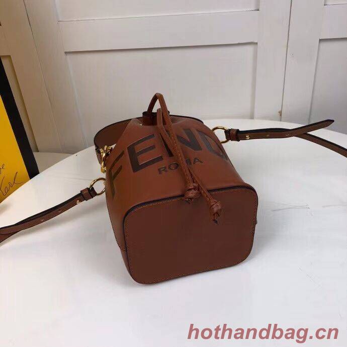 FENDI MON TRESOR Brown leather mini-bag 8BS010