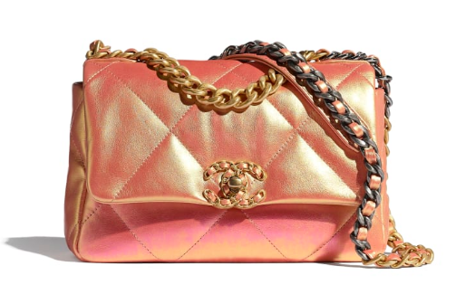 Chanel 19 flap bag AS1160 Pink Chanel 19 flap bag AS1160 Pink