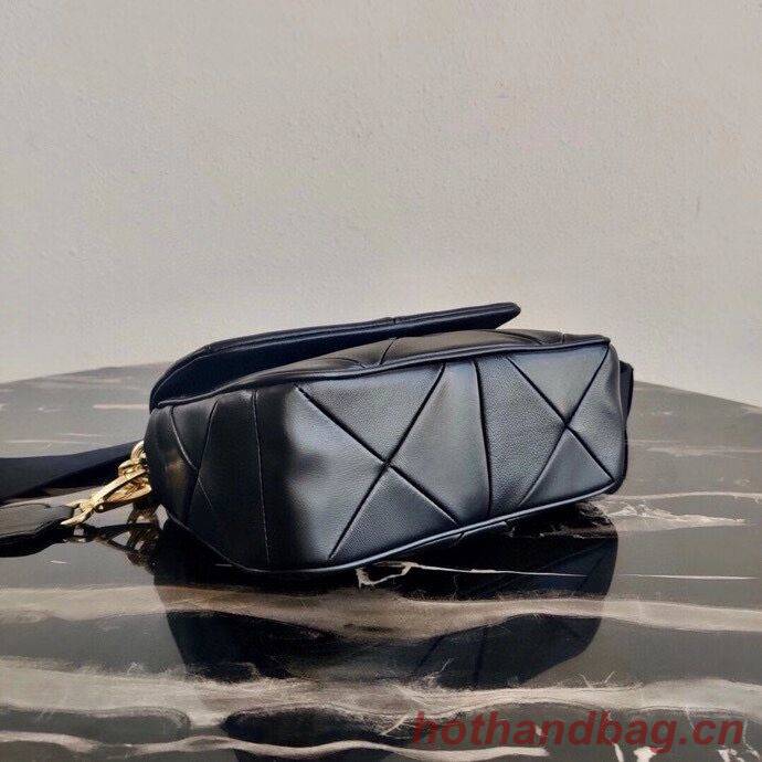 Prada Gaufre nappa leather shoulder bag 1BD292A black Prada Gaufre nappa leather shoulder bag 1BD292A black