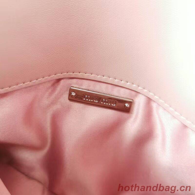 miu miu Matelasse Nappa Leather Shoulder Bag 5BP012M pink miu miu Matelasse Nappa Leather Shoulder Bag 5BP012M pink