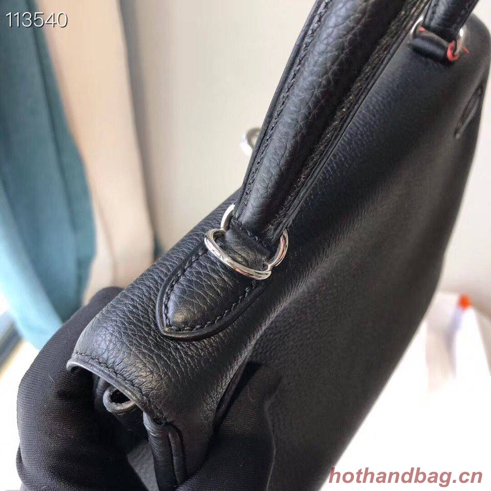 Hermes Kelly 28cm Shoulder Bags Togo Leather KL28 Black Hermes Kelly 28cm Shoulder Bags Togo Leather KL28 Black
