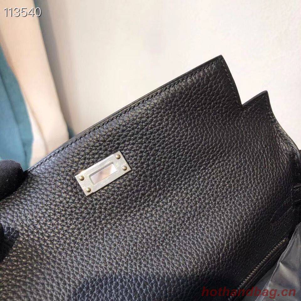 Hermes Kelly 28cm Shoulder Bags Togo Leather KL28 Black Hermes Kelly 28cm Shoulder Bags Togo Leather KL28 Black