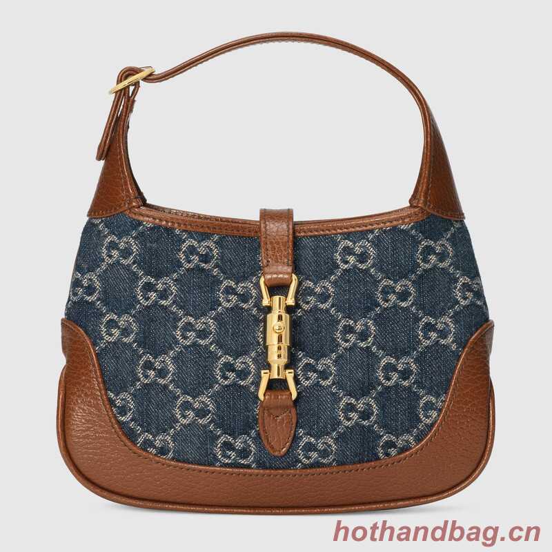 Gucci Jackie 1961 mini shoulder bag 637092 Dark blue Gucci Jackie 1961 mini shoulder bag 637092 Dark blue