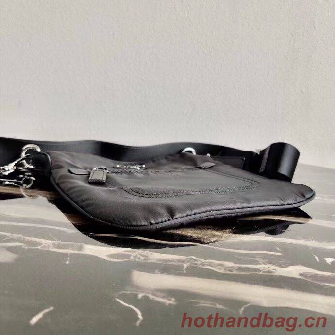 Prada Re-Nylon and Saffiano leather shoulder bag VA0716 black Prada Re-Nylon and Saffiano leather shoulder bag VA0716 black