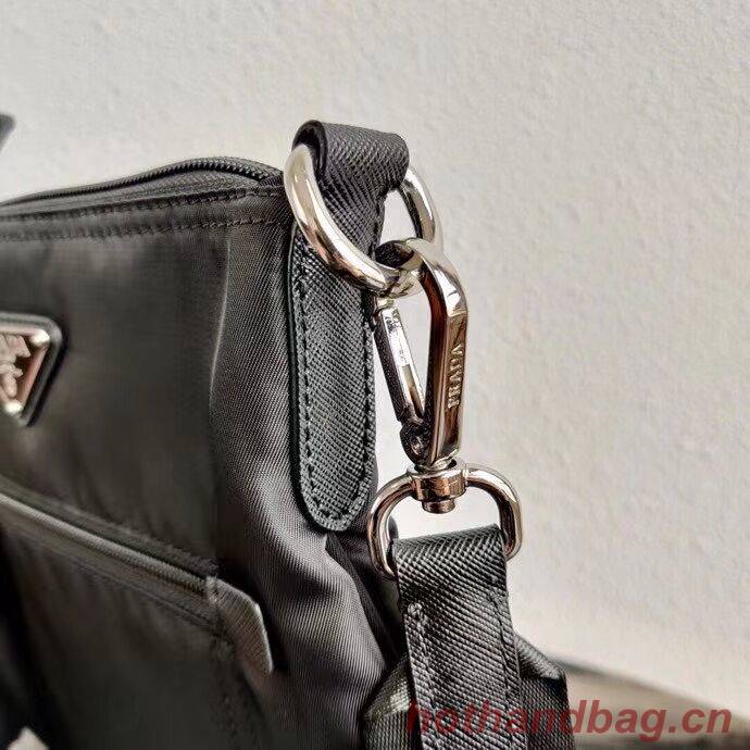 Prada Re-Nylon and Saffiano leather shoulder bag VA0716 black Prada Re-Nylon and Saffiano leather shoulder bag VA0716 black