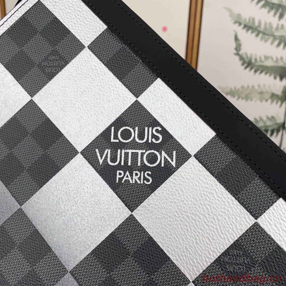 Louis Vuitton Damier Graphite Giant POCHETTE VOYAGE N60412 Black&White Louis Vuitton Damier Graphite Giant POCHETTE VOYAGE N60412 Black&White