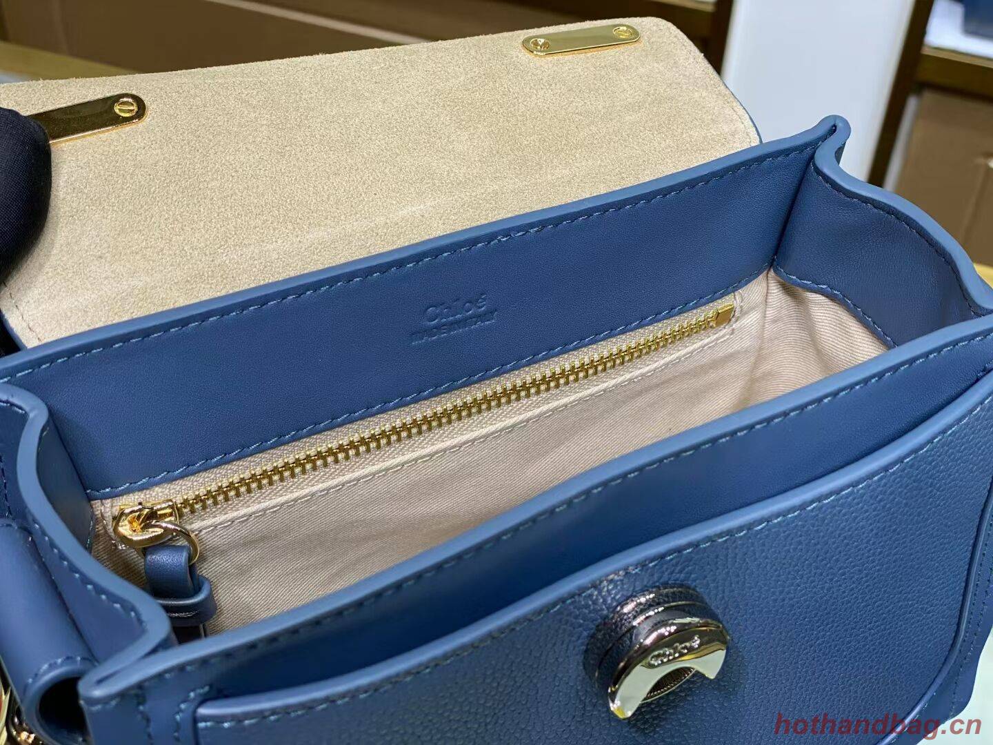 Chloe Original Calfskin Leather Bag C1143S blue Chloe Original Calfskin Leather Bag C1143S blue