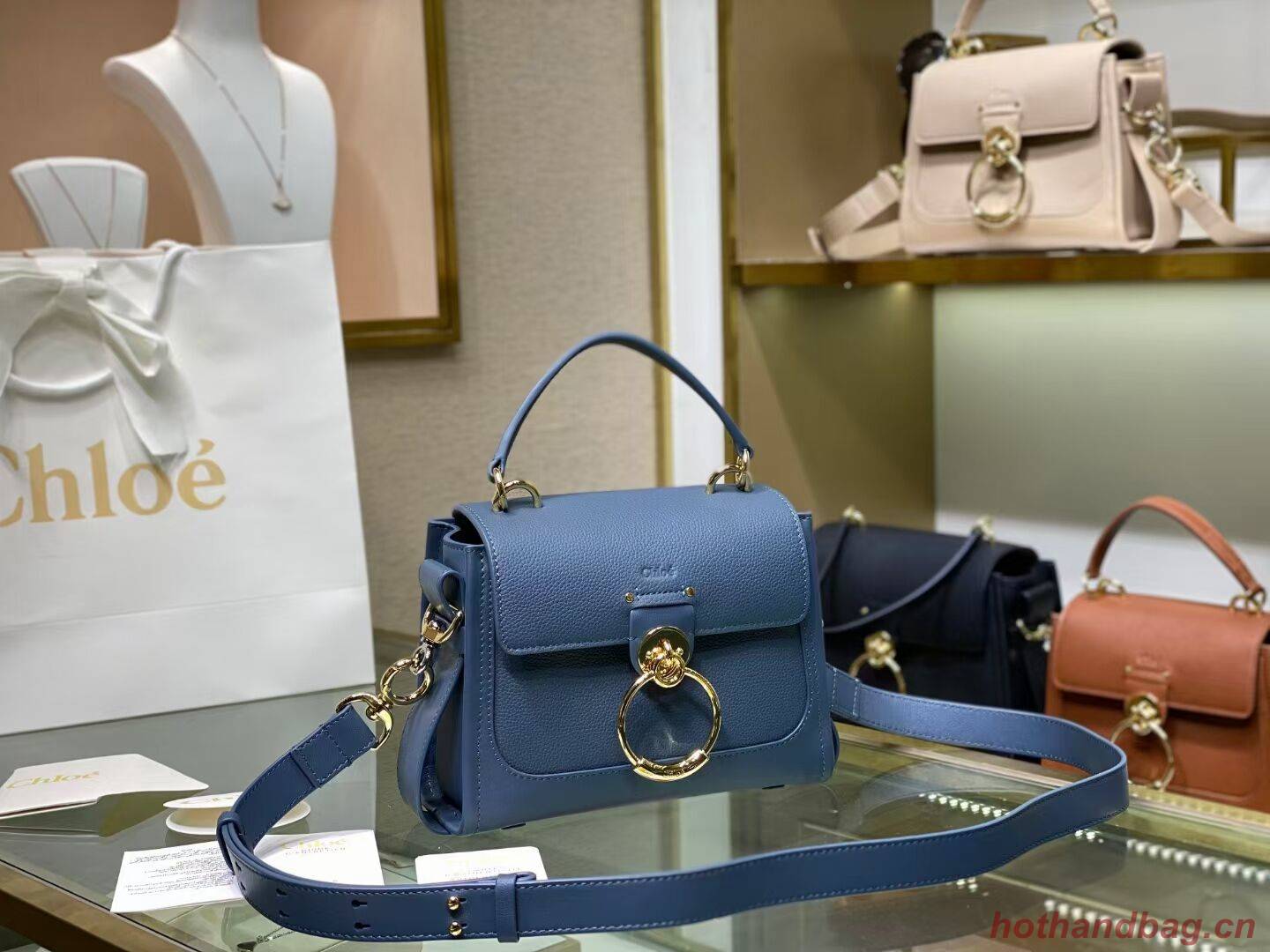 Chloe Original Calfskin Leather Bag C1143S blue Chloe Original Calfskin Leather Bag C1143S blue