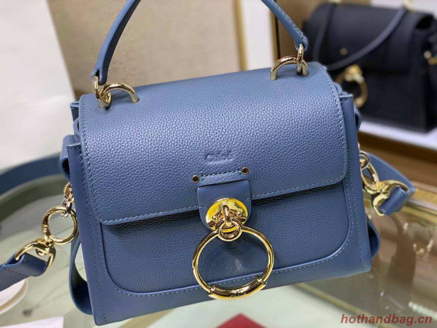 Chloe Original Calfskin Leather Bag C1143S blue Chloe Original Calfskin Leather Bag C1143S blue