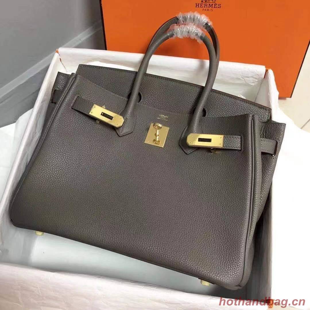 Hermes Birkin Bag Original Leather 35CM 17825 Tinware Grey Hermes Birkin Bag Original Leather 35CM 17825 Tinware Grey