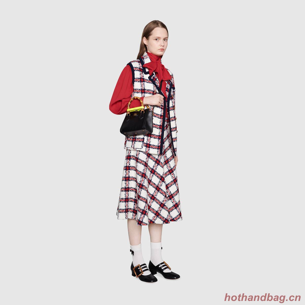 Gucci Diana mini tote bag 655661 black Gucci Diana mini tote bag 655661 black