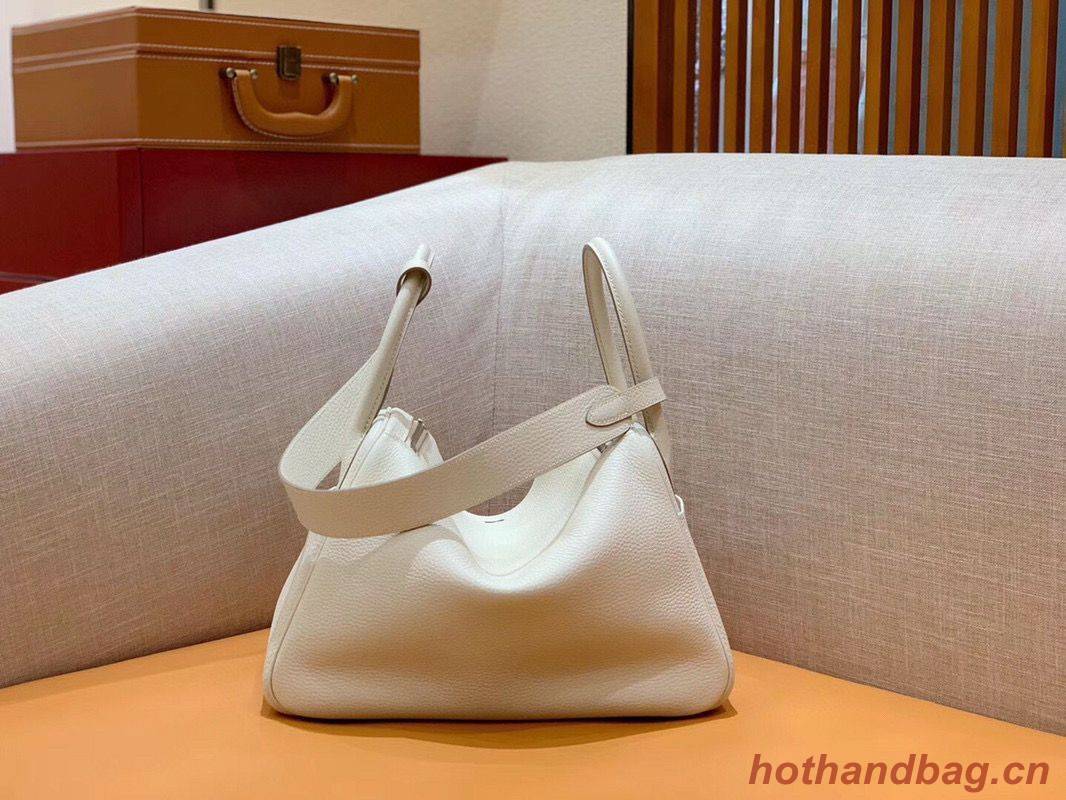 Hermes Lindy Original Togo Leather Bag OLD30 light grey Hermes Lindy Original Togo Leather Bag OLD30 light grey