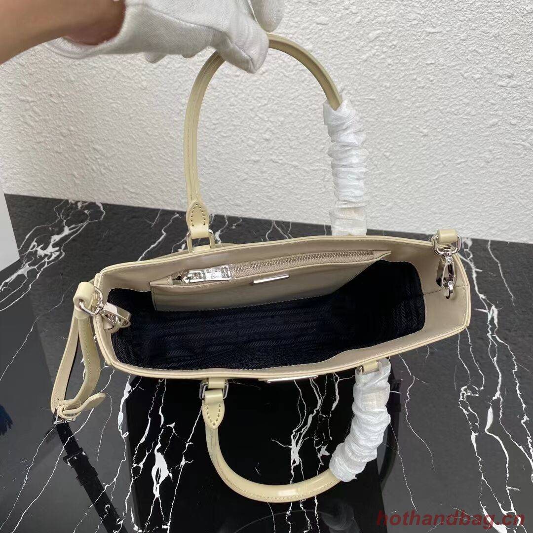 Prada brushed leather tote 1BA330 Biscuits Prada brushed leather tote 1BA330 Biscuits