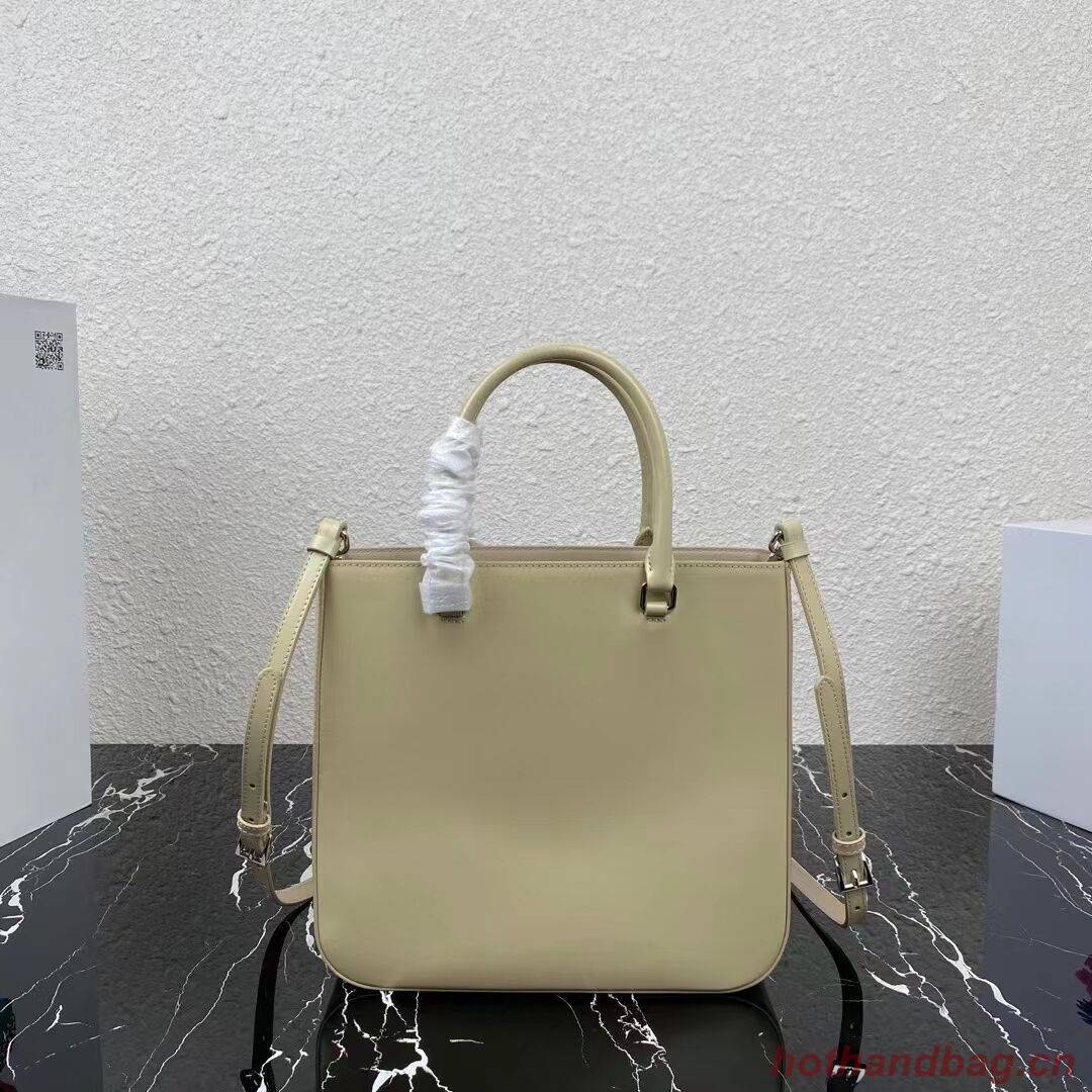 Prada brushed leather tote 1BA330 Biscuits Prada brushed leather tote 1BA330 Biscuits