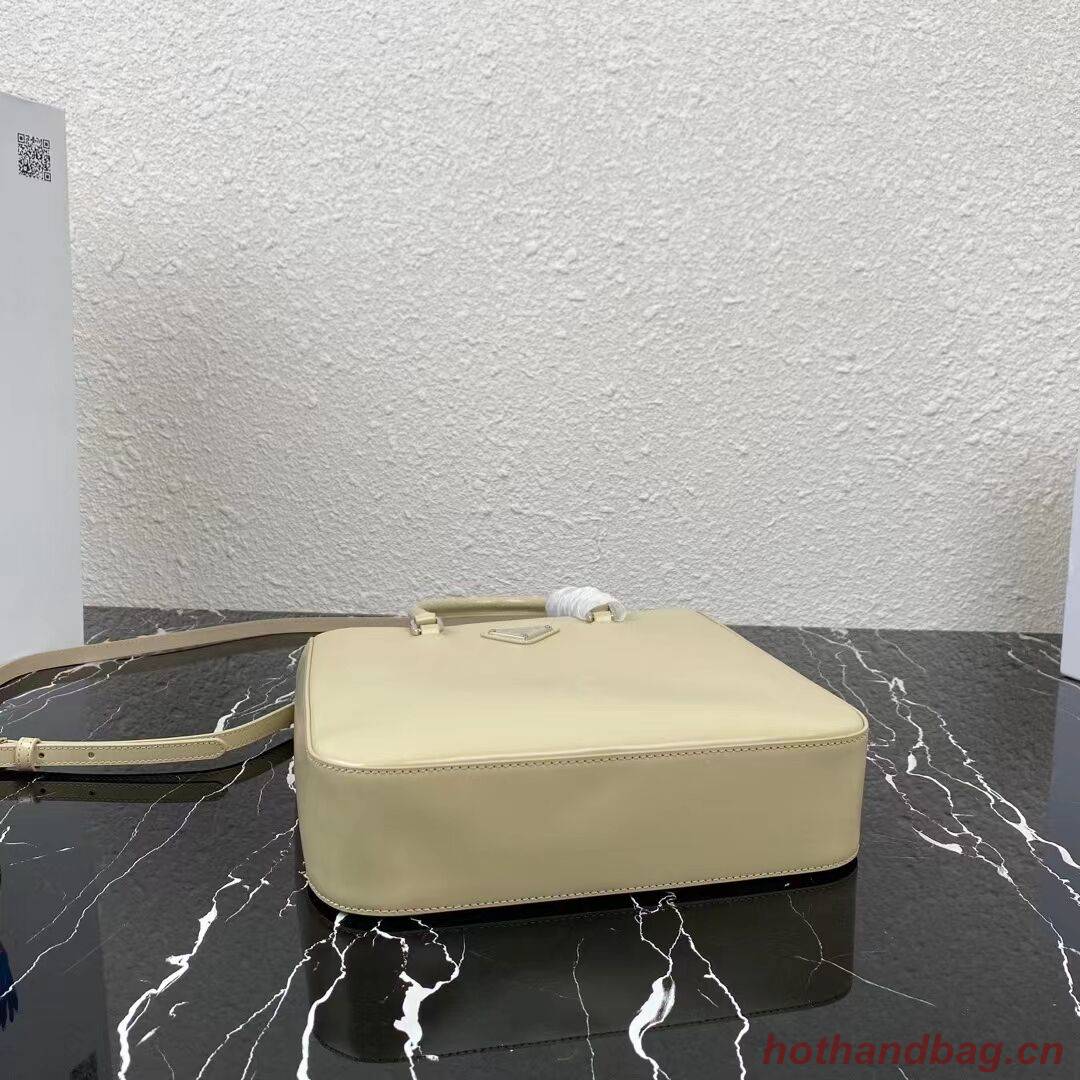 Prada brushed leather tote 1BA330 Biscuits Prada brushed leather tote 1BA330 Biscuits