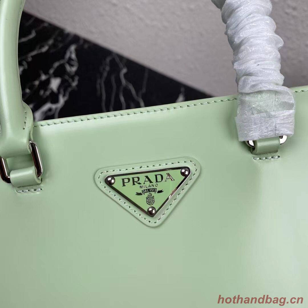 Prada brushed leather tote 1BA330 light green Prada brushed leather tote 1BA330 light green