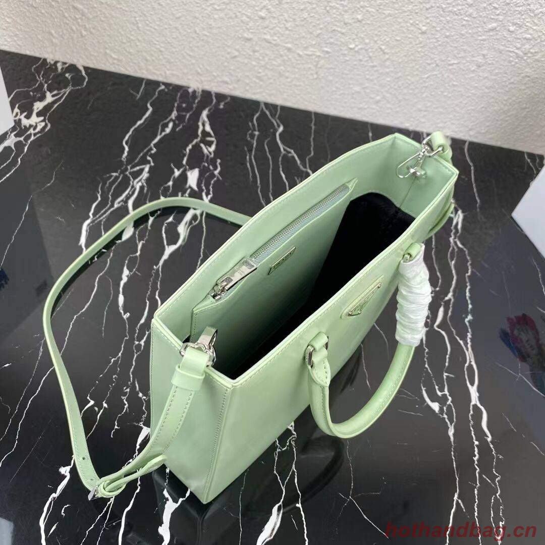Prada brushed leather tote 1BA330 light green Prada brushed leather tote 1BA330 light green