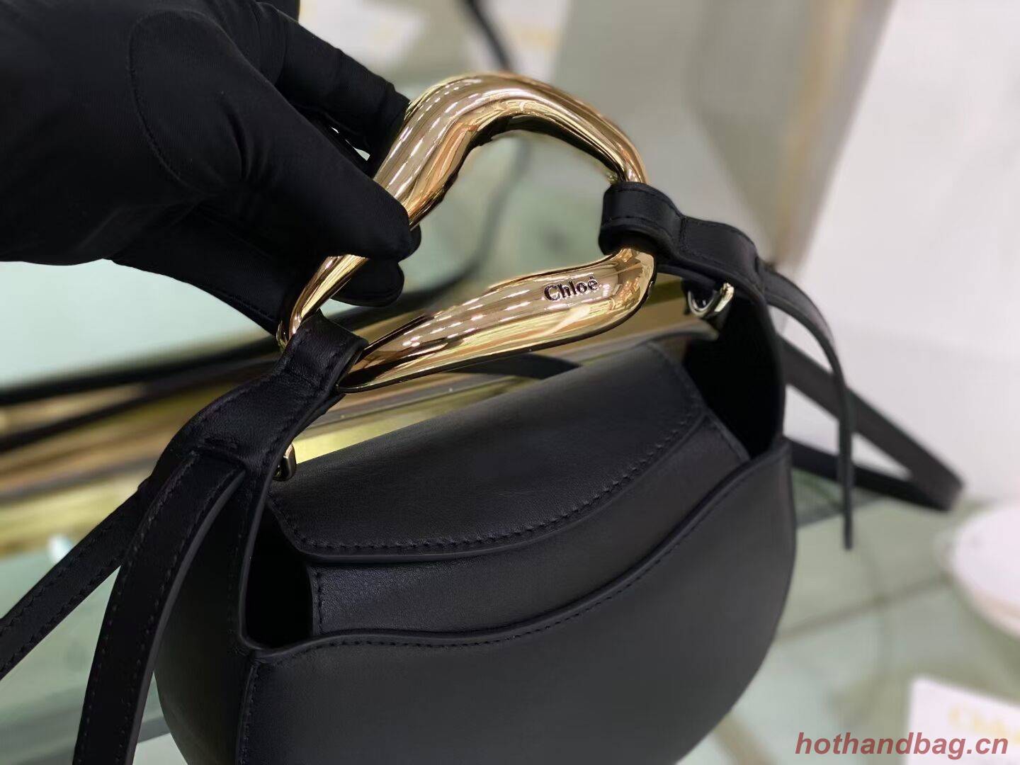 Chloe Original Calfskin Leather Bag 3S1350 black Chloe Original Calfskin Leather Bag 3S1350 black