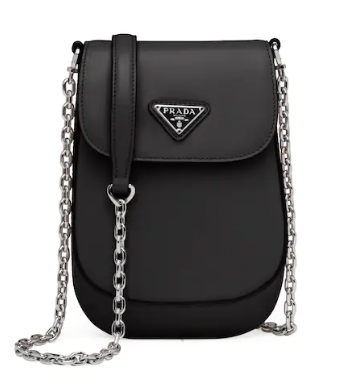 Prada Brushed leather mini-bag 1BH185 black Prada Brushed leather mini-bag 1BH185 black