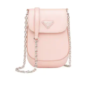 Prada Brushed leather mini-bag 1BH185 light pink Prada Brushed leather mini-bag 1BH185 light pink