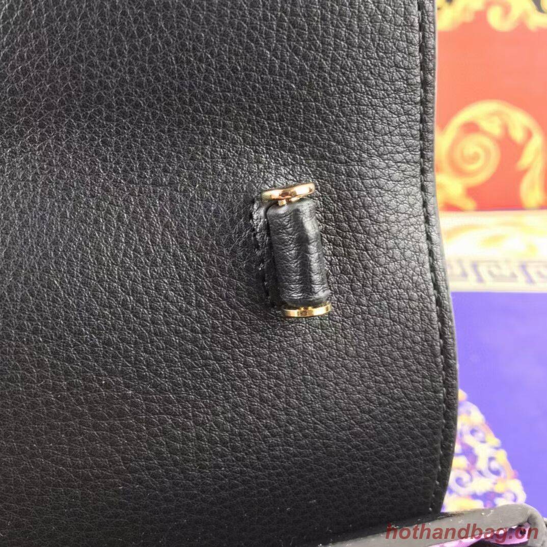 Versace Original Calfskin Leather Bag FS1040 black Versace Original Calfskin Leather Bag FS1040 black