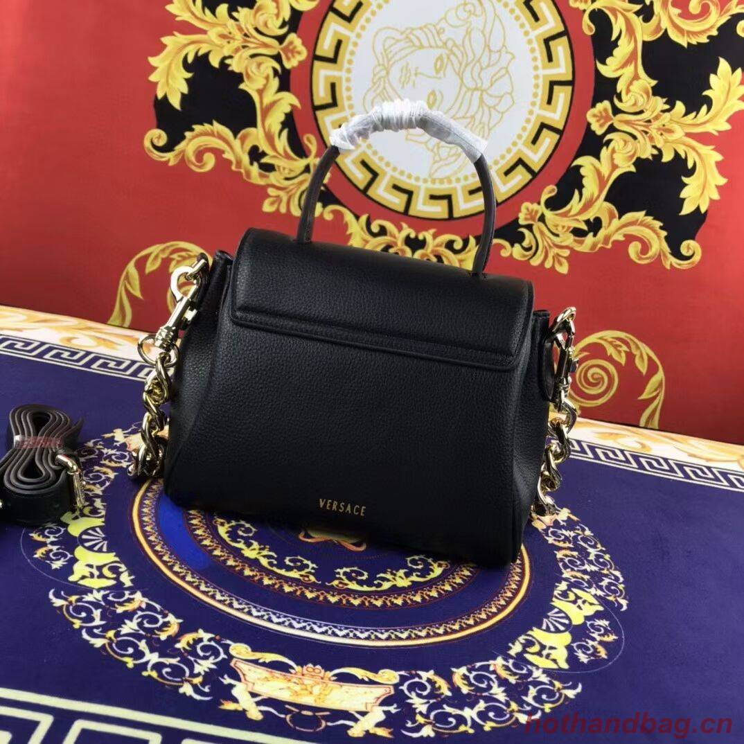Versace Original Calfskin Leather Bag FS1040 black Versace Original Calfskin Leather Bag FS1040 black