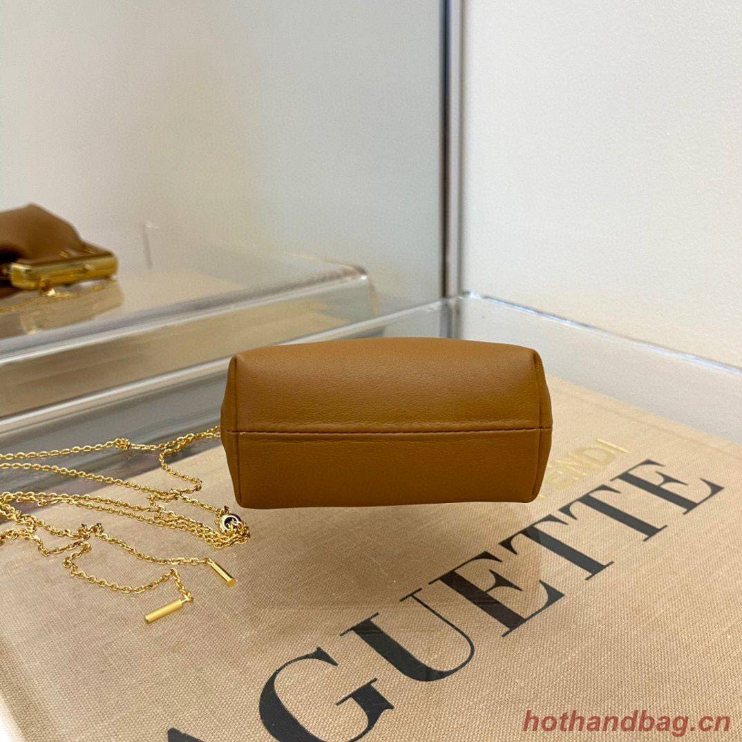 Fendi Original Leather Mini Clutch Bag 56831 Brown Fendi Original Leather Mini Clutch Bag 56831 Brown
