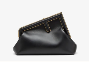 FENDI FIRST SMALL Black leather bag 8BP129A FENDI FIRST SMALL Black leather bag 8BP129A