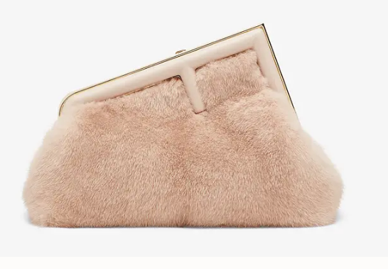 FENDI FIRST SMALL Pink mink bag 8BP129A FENDI FIRST SMALL Pink mink bag 8BP129A
